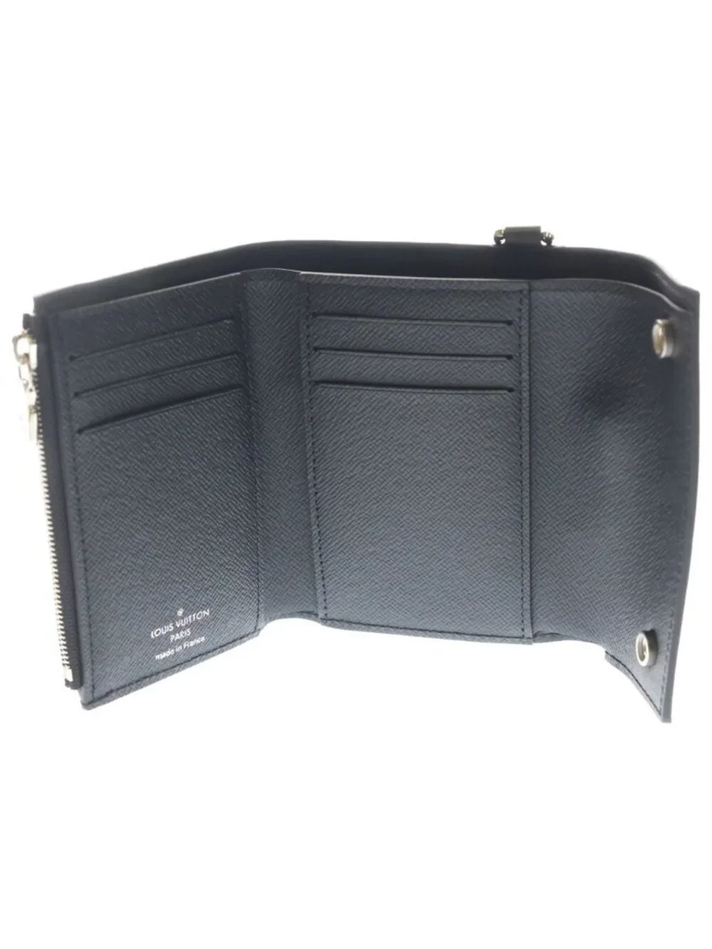 Louis Vuitton Supreme Epi Compact Wallet Black
